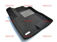 Коврики салона текст.Volvo XC60 2009-> LINER 3D VIP с бортиком черные/ST7300041