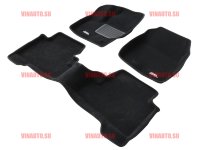 Коврики салона текст.Ford Kuga II 2016-> LINER 3D Lux с бортиком черные/ST7400640