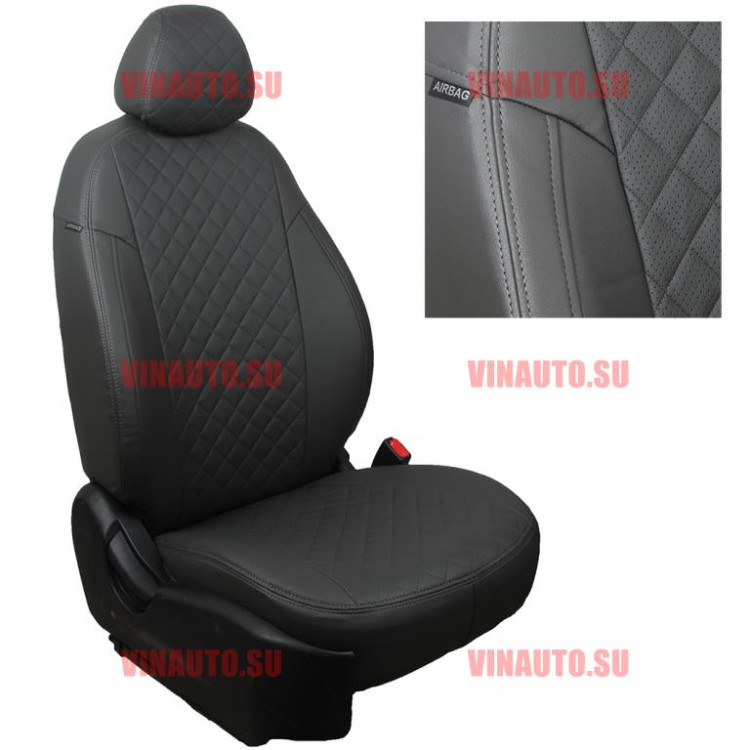 Авточехлы NISSAN-X-Trail T-32 с 15- (Ромб-Алькантара) тем.сер+тем.сер Авточехлы NISSAN-X-Trail T-32 с 15- (Ромб-Алькантара) тем.сер+тем.сер