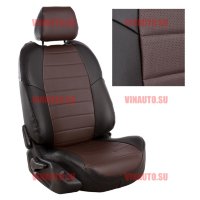 Авточехлы Lada Granta Sd деленная 40\60 комплект. LUXE (Аригон) чер+шоколад