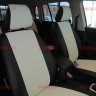Авточехлы VW- Golf plus с 04-14\Tiguan 2007-2016 (без столиков) (Аригон) чер+белый