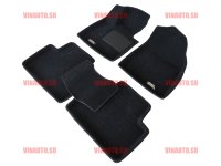 Коврики салона текст.Volvo XC90 2016-> LINER 3D Lux с бортиком черные/ST7400610